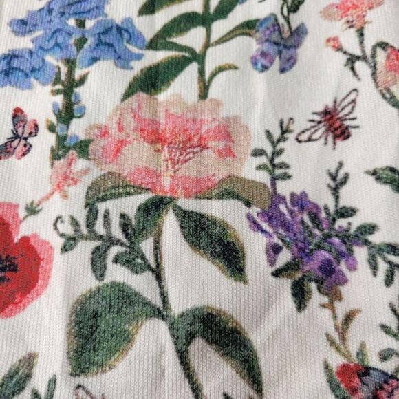 NEW WIDE LEG GARDEN PARTY FLORAL LIGHTWEIGHT TEXTURED TROUSERS PANTS XL NWT - Picture 10 of 12